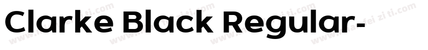 Clarke Black Regular字体转换